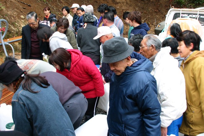 2002年12月下旬 白山命水取水地